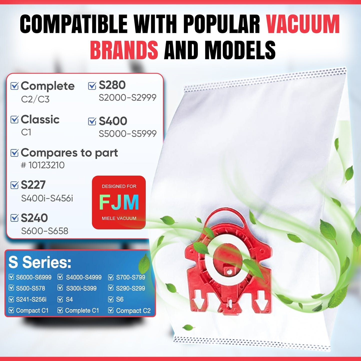 3D Vacuum Dust Bags (1- Pack).